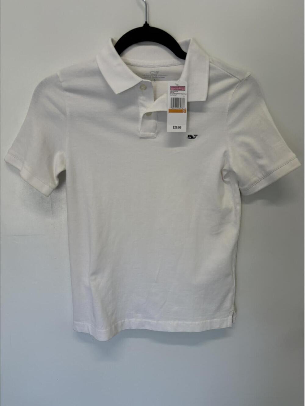 Vineyard Vines White Polo Shirt Small